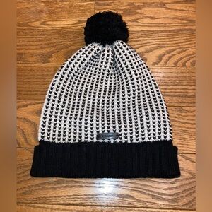Coach Black and White Winter Hat